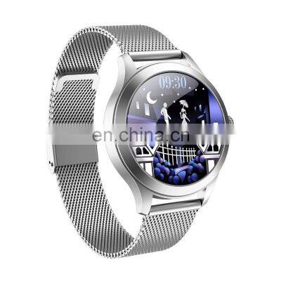 KW10 PRO Lady Women Full Touch Screen IP68 Waterproof Heart Rate Monitor Fitness Stainless Steel Strap Reloj Smart Watch photo-4