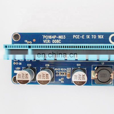 Upgrade Edition Ver 006 009s Pci-e Riser Express Riser Card 1x To 16x 6pin Riser Pcie