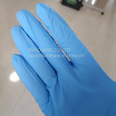 Long Cuff Blue Color Nitrile Disposable Gloves For Medical Industry Factory photo-4