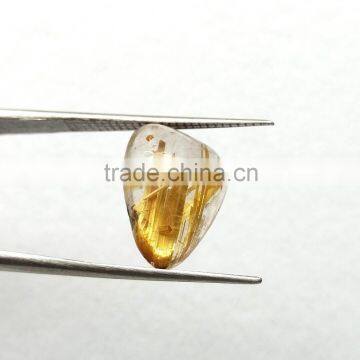 100% Natural Rutile Fancy Shape Cabochon Gemstone photo-5