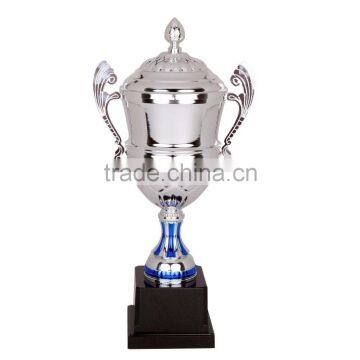 Silver trophy cup with lid high grade trophy sport trophy sport