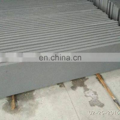 High Quality Flame Edge Black Sandstone Floor Tiles Stone Slabs for Sale photo-5
