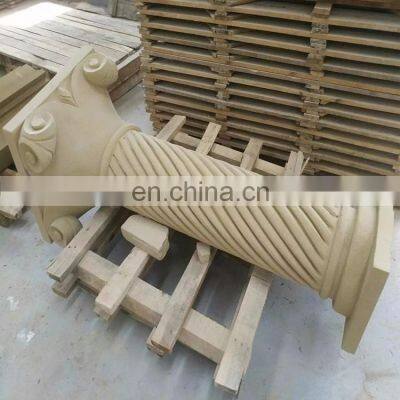 Factory Natural Roman SandStone Pillars Columns For Customized Design Sale photo-2