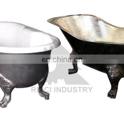 China Best Simple Deep Classical Freestanding Drop-in Cast Iron Enamel Bathtub photo-4