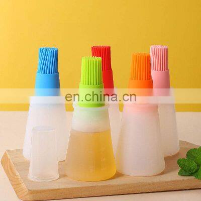 Improved Red Container Dispenser Baking Cooking Kitchen BBQ Plastic Olive Bottle Oil Brush Silicone