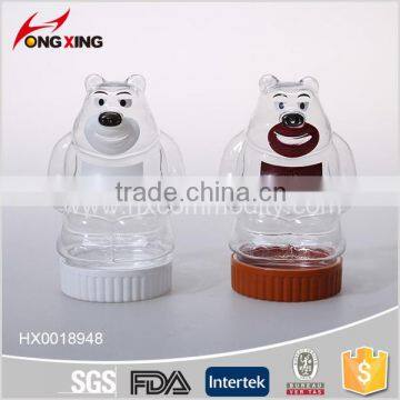 Mini Bear Clear Plastic Candy Storage Bottle for Christmas