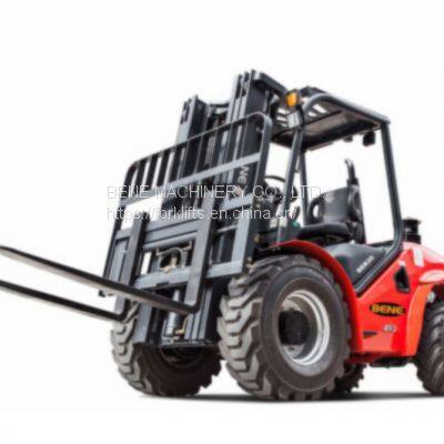 BENE 3ton 3.5ton all terrain forklift 4x4WD drive 3.5ton Off-road forklift truck