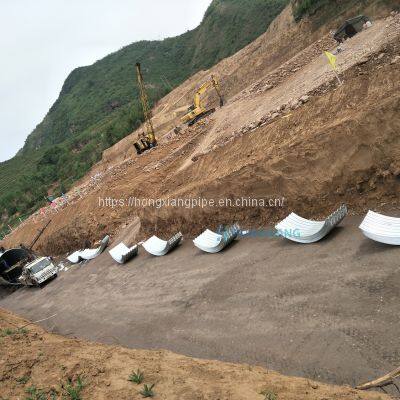 Metal culvert pipe 0.5-12m diameter hop dip galvanized steel pipe