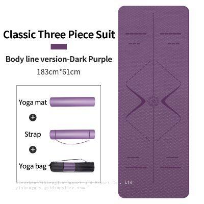 Tpe Material Yoga Mat Thermoplastic Elastomer Yoga Mat Colorful Custom Logo photo-3