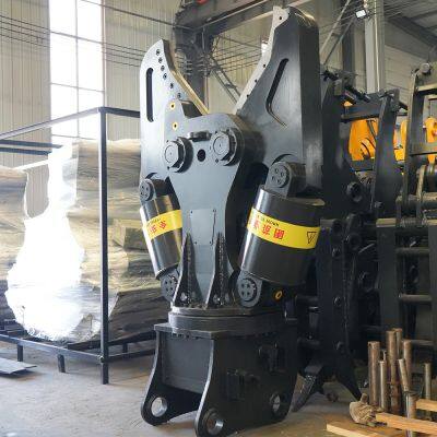 Festival Discount New Scrap Metal Treatment Excavator Attachments Double Cylinder Hydraulic Shear