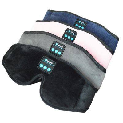 Wearable Sleep 3D Eye Mask Headphones Speaker Handsfree Headset BT V5.0 Music Headset White Noise Sleeping Eye Mask Speakers photo-3