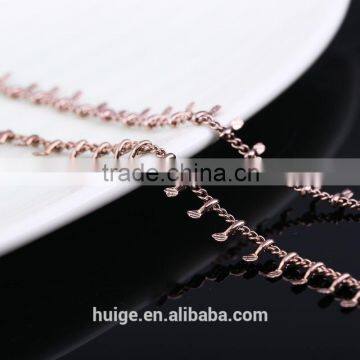 2015 China Gold Jewellery Long Fashion Chain & Coffee Gold Plated Link Chain photo-3