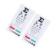 2024 Far Near Vision Standardized Eye Chart Visual Testing Pocket Eye Chart, Snellen Pocket Eye Chart Rosenbaum Pocket