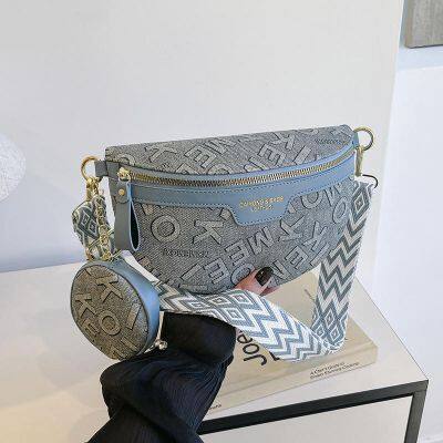 New Korean Style Crossbody Chest Bag for Women High-End Summer Versatile Shoulder Bag with Polyester PU Lining Wholesale