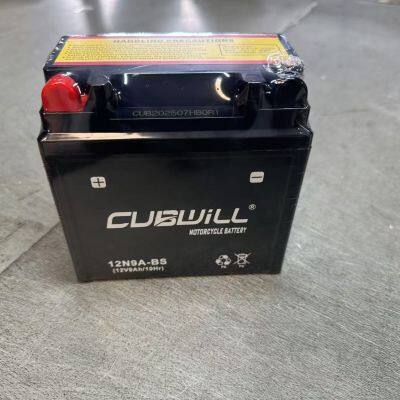 YUASA models Lead acid rechargeable 12N9A-BS battery for motorcycle start