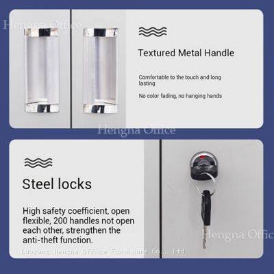 Hengna High-Security Durable and Stylish Filing Cabinets With Tempered Glass: Perfect for Office and Businesses Use photo-5