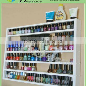 Glossy finish custom made nail polish wall rack from China