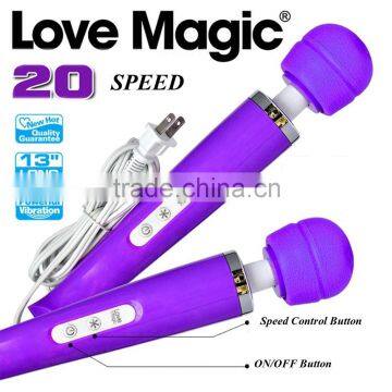 China Wholesale 20 speed Waterproof Ladies Vibrating Wand Massager Sex Toy