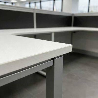 Modern Office Furniture Workstation Desk Modular Cubicle Table for Open Office photo-2