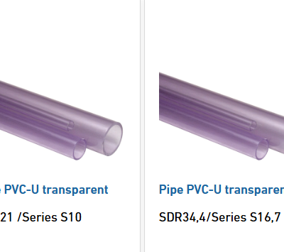 Чистая ПВХ-труба для системы водоподготовки | Прозрачная ПВХ-U труба SDR13.6–SDR51