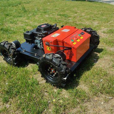 Agricultural Robotic Gasoline Electric Motor Driven Remote Control Mower With Tracks photo-5