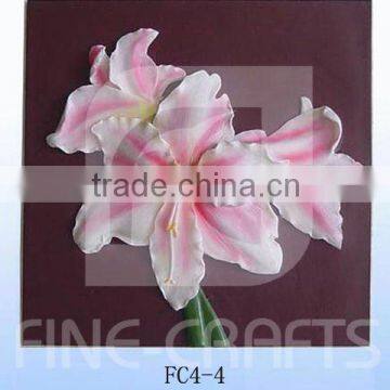 Polyresin flower wall decoration