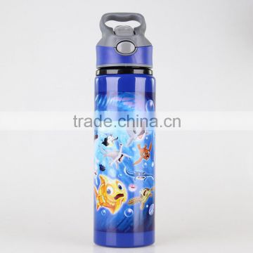 dye steam printing 650ml Aluminum tumbler with straw and hand string