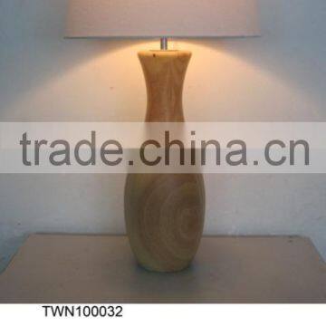2016chinese Factory Newest Design Raw Wood Table Lamp , Simple Table Lamp photo-2