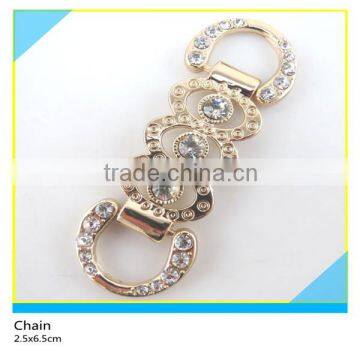 Diamond Rhinestone Waist Chain Fancy Design Zinc Alloy Rhinestone Chain 2.5x6.5cm