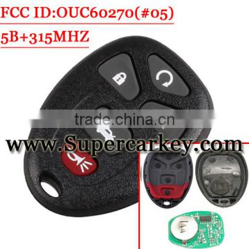 Best quality 4+1 Button Remote Fob Key For Chevy And GM (FCC: OUC60270)#5