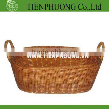 willow basket with handle/picnic wicker storage basket