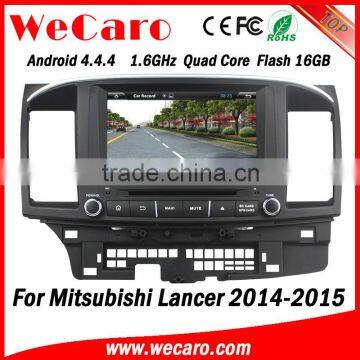 Wecaro 8" Android 4.4.4 car multimedia system double din for mitsubishi lancer navigation android car stereo GPS 2014 2015