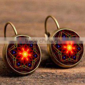 Most Beautiful Chinese Jewelry Flower Stud Earrings photo-4