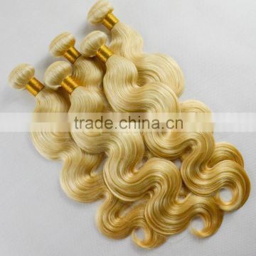 Peruvian body wave honey blond curly weave hair sew in human hair extensions