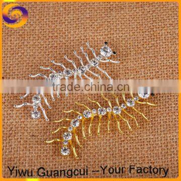 New design zinc alloy centipede toys brooch