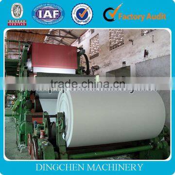 1880mm 10tpd Automatic Newsprint Paper Production Line Paper Machines