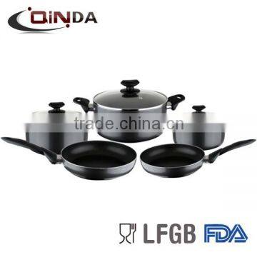 7 PIECES NON STICK PRESSED ALUMINUM COOKWARE SET photo-2