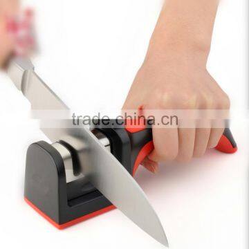 Sharper Knife Edge With Anti Slip Base Premium Two Stages Manual Knife Sharpener