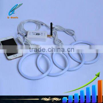 B-Deals Car Accessories 120mm Wifi Control Rgb Color Changing Angel Eyes for Bmw E30 E32 E34 photo-6