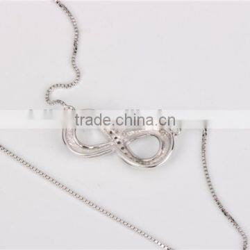Elegant 925 Silver 8 Shape Pendant Chain 2016 Factory Wholesale photo-5