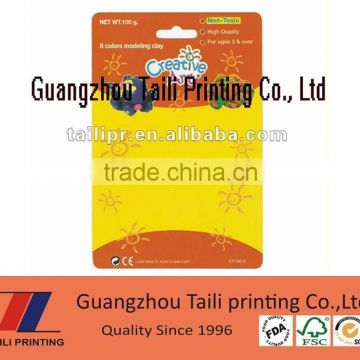 High quality blister card printing / blister card packaging with hang hole