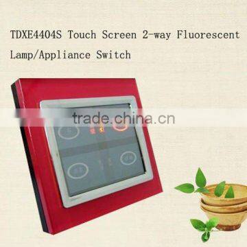 Brushed Metal Wireless TAIYITO Colorful Smart Touch Screen Zigbee Fluorescent Light Switch