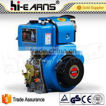 High quality 10hp recoil start small stable boat diesel engine