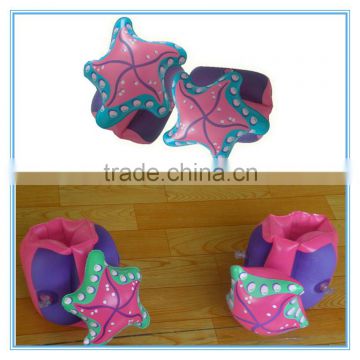 Inflatable swimming arm ring, pvc starfish armbands