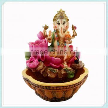 Hindu elephant god ganesh water fountain