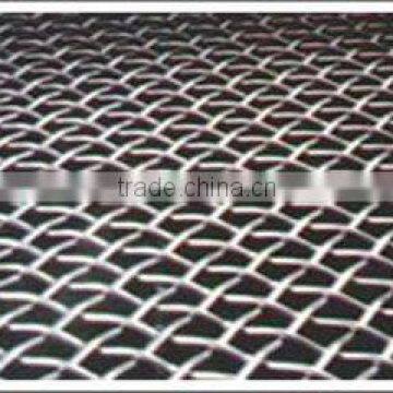 crimped wire mesh with black steel wire