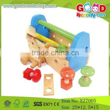 2015 New Wooden Outdoor Toys Traditional Tools Box Kids Wooden Tools Toy