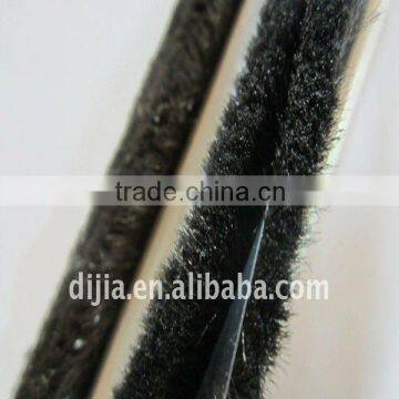 Aluminium sliding windows and doors seals wool pile strip with fin