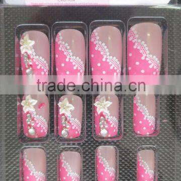 Girl Dress Nail Art Design Fake Nail Tips Cute Artificial Fingernails photo-3