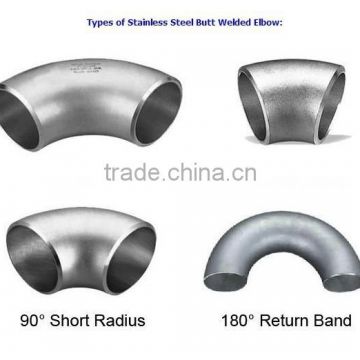 304 Stainless Steel Fittings, 90 Degree Elbow, Pipe Elbow